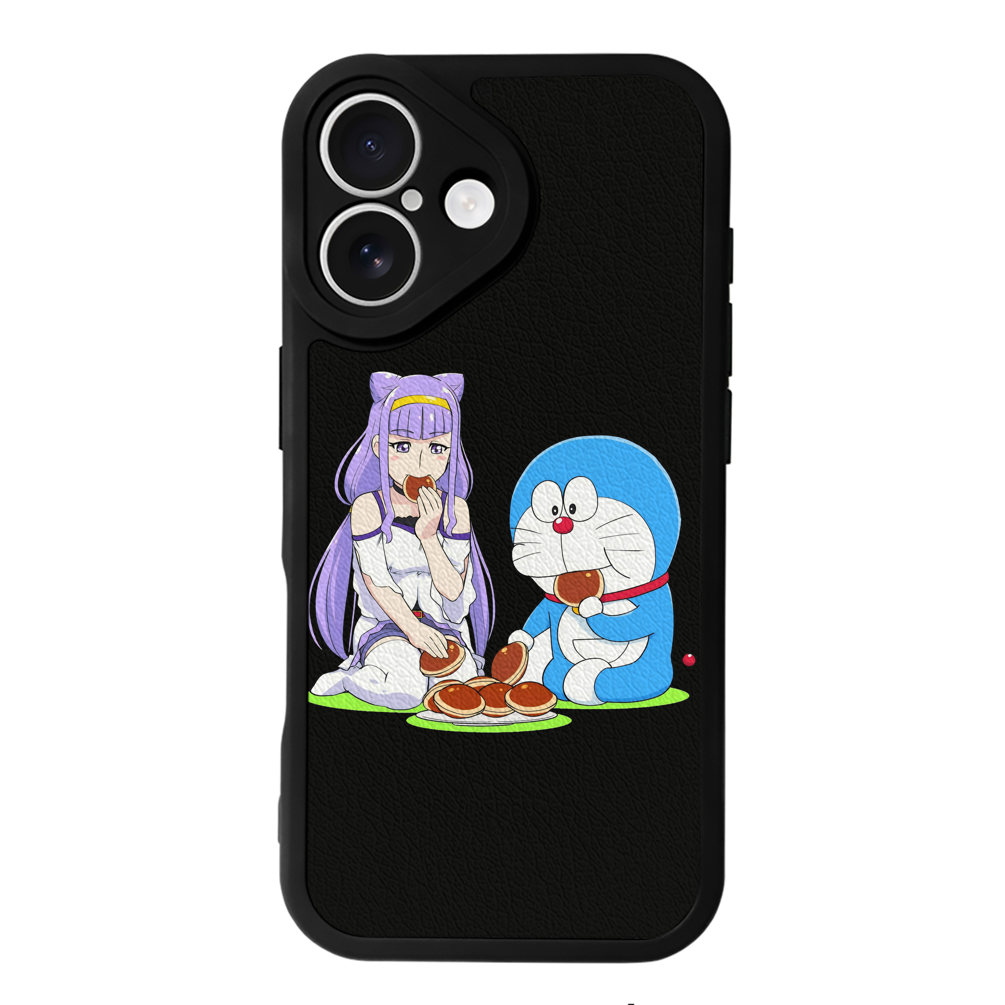 （画像用） ドラえもん Doraemon 【iPhone 16シリーズ対応】シリコンスマホケース（レザー調） 材質：シリコン